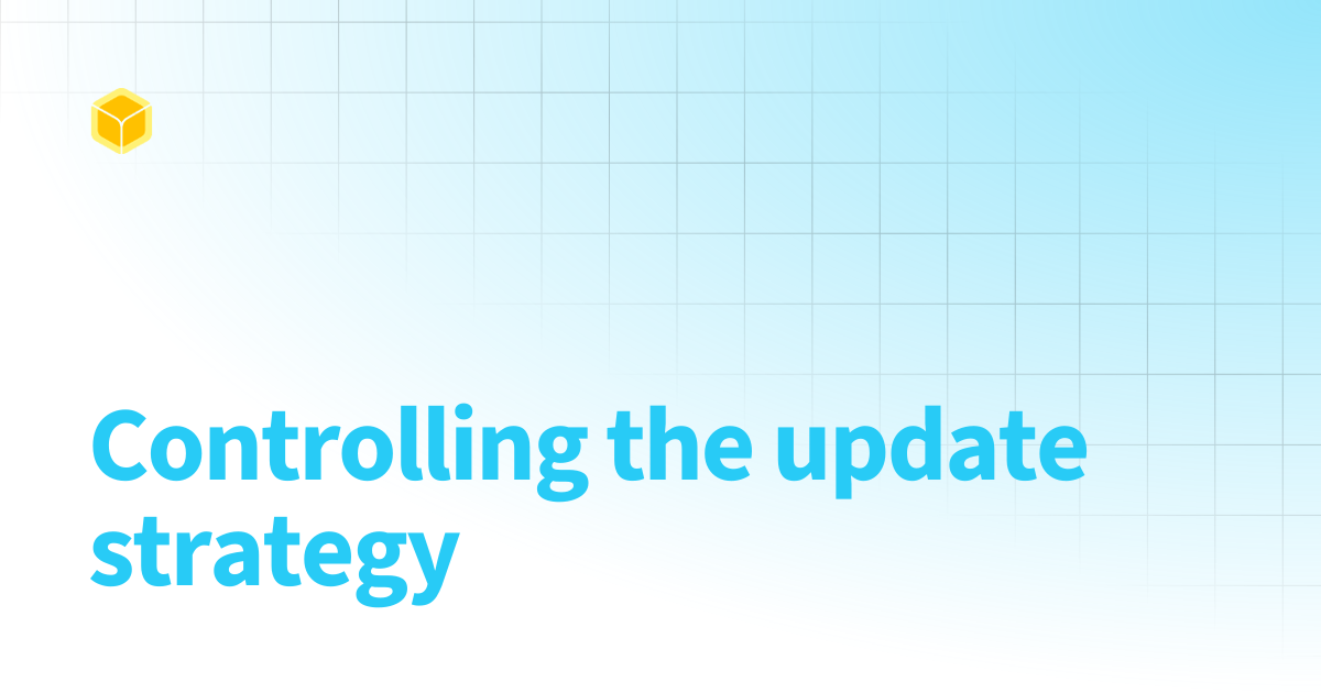 Controlling the update strategy | balena docs